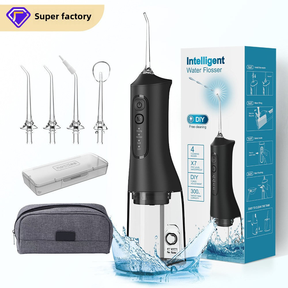 Irrigador Dental Portátil Manual – Limpiador Bucal a Presión sin Baterías
